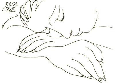 Sleeping Woman_1952_ by Pablo Picasso